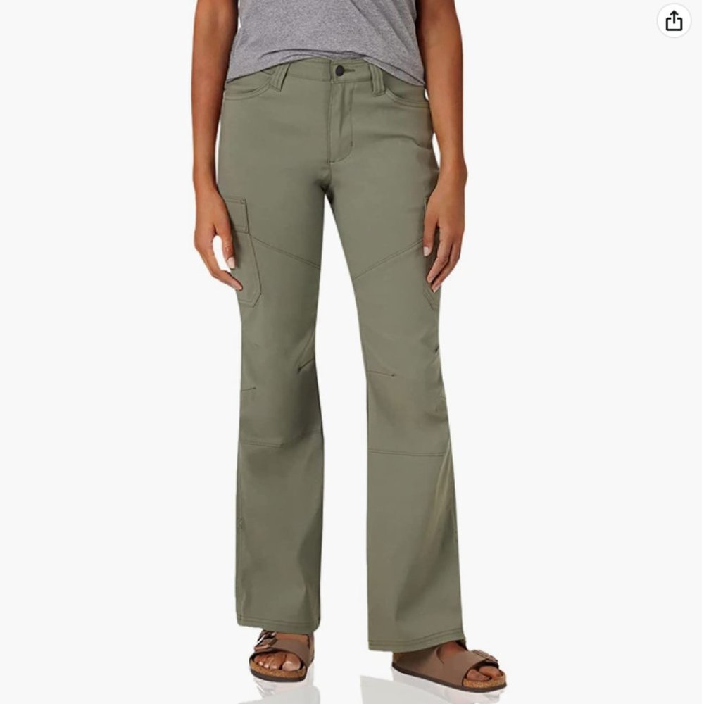 ATG by Wrangler Women's Cargo Convertible Bootcut Pant Dusty Olive